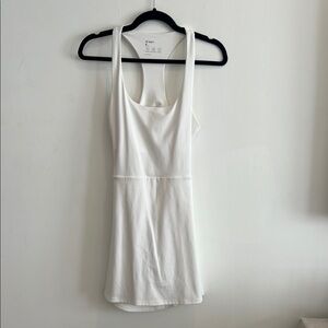 Backless White Tennis Dress